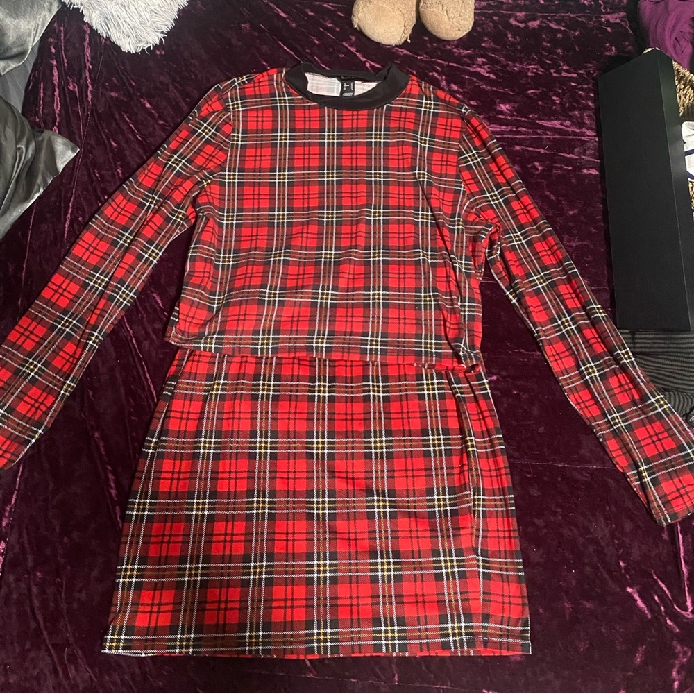 two piece skirt and top set